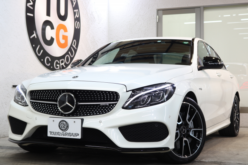 AMG Cクラス C43 4MATIC ｴｸｽｸﾙｰｼﾌﾞ&ﾚｰﾀﾞｰｾｰﾌﾃｨPKG　 ｷｰﾚｽｺﾞｰ 黒本革 ﾍｯﾄﾞｱｯﾌﾟD HDDﾅﾋﾞTV BT音楽 ﾌﾞﾙﾒｽﾀｰ ﾊﾞｯｸｶﾒﾗ PTS LEDﾗｲﾄ ﾌｯﾄﾄﾗﾝｸOP AMG専用装備&ﾁｭｰﾆﾝｸﾞﾀﾞｲﾅﾐｯｸｾﾚｸﾄ 9AT　2年保証【期間限定在庫】