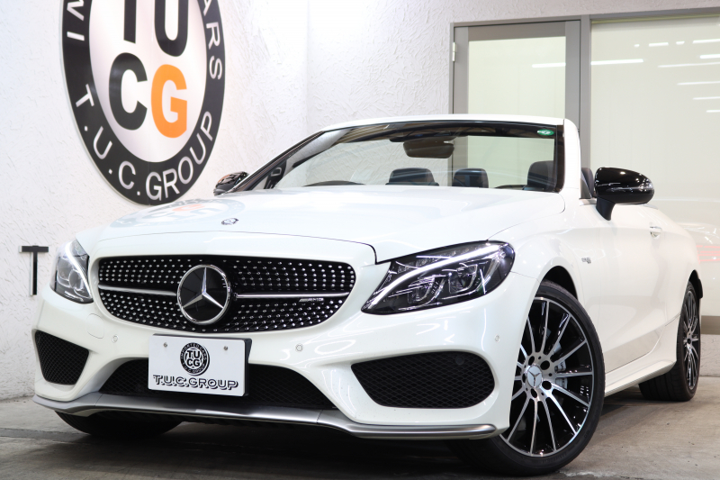 AMG Cクラス C43 4MATIC ｶﾌﾞﾘｵﾚ ﾚｰﾀﾞｰｾｰﾌﾃｨPKG　ｷｰﾚｽｺﾞｰ 黒本革 ｴｱｽｶｰﾌ 黒幌  HDDﾅﾋﾞTV&ｷｬﾝｾﾗｰ BT音楽 ﾌﾞﾙﾒｽﾀｰ ﾊﾞｯｸｶﾒﾗ PTS LEDﾗｲﾄ AMG専用装備&ﾁｭｰﾆﾝｸﾞ ﾌﾞﾗｯｸｿﾌﾄﾄｯﾌﾟ 9AT　2年保証【9/28まで期間限定在庫】