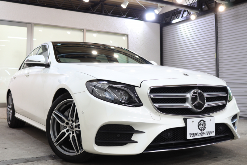 メルセデスベンツ Eクラス E220d AVG AMGﾗｲﾝ ﾚｰﾀﾞｰｾｰﾌﾃｨPKG　中期 NEWｽﾃｱﾘﾝｸﾞ MEｺﾈｸﾄ ｷｰﾚｽｺﾞｰ 黒本革 ｼｰﾄﾋｰﾀｰ ﾊﾟﾉﾗﾏSR  HDDﾅﾋﾞTV ｽﾏﾎ連携  360ｶﾒﾗ PTS LEDﾗｲﾄ  AMGｴｱﾛ&19AW ﾀﾞｲﾅﾐｯｸｾﾚｸﾄ 9AT　2年保証