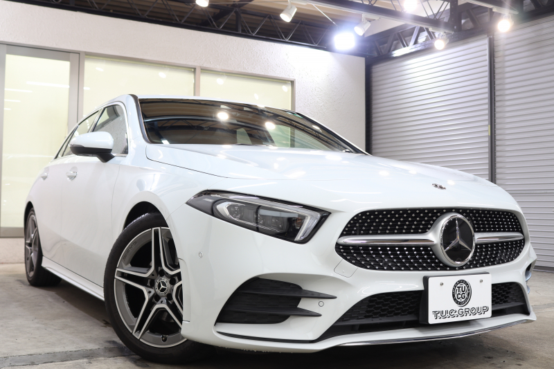 メルセデスベンツ Aクラス A180ｽﾀｲﾙ AMGﾗｲﾝ AMGﾚｻﾞｰｴｸｽｸﾙｰｼﾌﾞ&ﾚｰﾀﾞｰｾｰﾌﾃｨPKG　MEｺﾈｸﾄ ｷｰﾚｽｺﾞｰ 赤/黒本革 ｼｰﾄﾋｰﾀｰ MBUXﾅﾋﾞTV BT音楽 Bｶﾒﾗ PTS LEDﾗｲﾄ AMGｴｱﾛ&18AW ﾜｲﾔﾚｽ充電　2年保証【期間限定在庫】