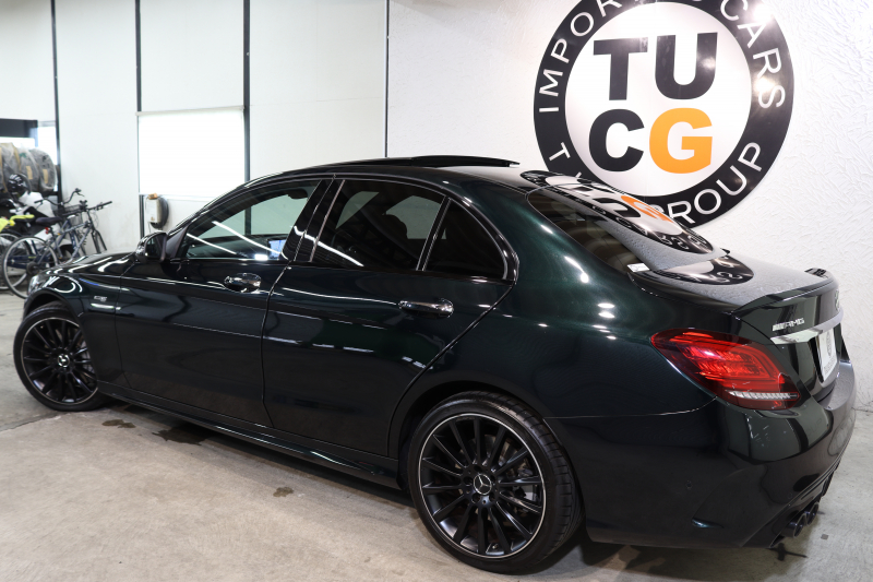 AMG Cクラス C43 4MATIC ﾚｰﾀﾞｰｾｰﾌﾃｨPKG　後期 MEｺﾈｸﾄ ｷｰﾚｽｺﾞｰ 黒本革 ﾊﾟﾉﾗﾏSR ﾍｯﾄﾞｱｯﾌﾟD HDDﾅﾋﾞTV ｽﾏﾎ連携 ﾌﾞﾙﾒｽﾀｰ ﾊﾞｯｸｶﾒﾗ PTS LEDﾗｲﾄ ﾌｯﾄﾄﾗﾝｸOP AMG専用装備&ﾁｭｰﾆﾝｸﾞAMGﾗｲﾄﾞｺﾝﾄﾛｰﾙｻｽ 希少色  9AT　2年保証