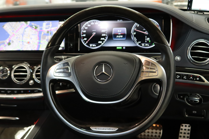 メルセデスベンツ Sクラス S400HV ｴｸｽｸﾙｰｼﾌﾞ AMGｽﾎﾟｰﾂ&ﾚｰﾀﾞｰｾｰﾌﾃｨPKG　中期 1ｵｰﾅｰ ｷｰﾚｽｺﾞｰ 黒本革 ﾍﾞﾝﾁﾚｰﾀｰ ﾊﾟﾉﾗﾏSR ﾍｯﾄﾞｱｯﾌﾟD HDDﾅﾋﾞTV BT音楽 ﾌﾞﾙﾒｽﾀｰ 360ｶﾒﾗ PTS LEDﾗｲﾄ ﾊﾝｽﾞﾌﾘｰA AMGｴｱﾛ&19AW ｸﾛｰｼﾞﾝｸﾞS ｴｱｻｽ 7AT　2年保証