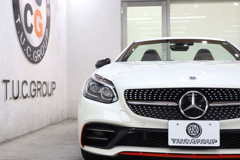 AMG SLC SLC43 ﾚｯﾄﾞｱｰﾄｴﾃﾞｨｼｮﾝ ﾚｰﾀﾞｰｾｰﾌﾃｨPKG　特別仕様車 ｷｰﾚｽｺﾞｰ 専用黒&灰本革 ｼｰﾄﾋｰﾀｰ ｴｱｽｶｰﾌ  ｴｱｶﾞｲﾄﾞ HDDﾅﾋﾞTV ｽﾏﾎ連携 harman/kardon ﾊﾞｯｸｶﾒﾗ PTS LEDﾗｲﾄ 専用AMGｴｱﾛ&18AW AMG強化ﾌﾞﾚｰｷ 9AT　2年保証【期間限定在庫】