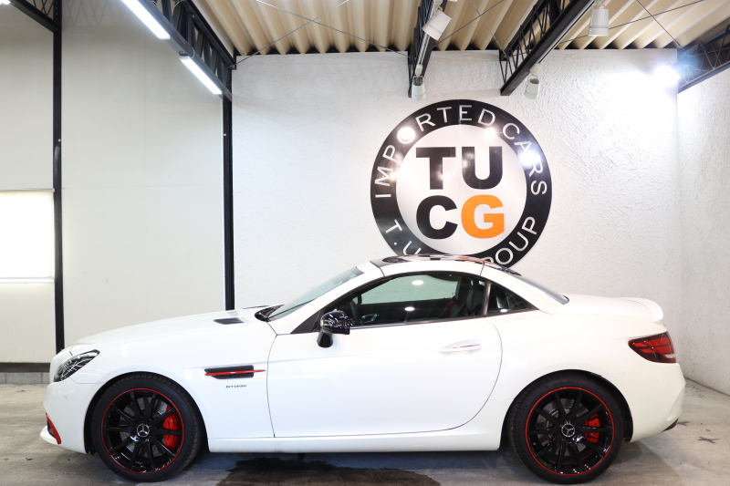 AMG SLC SLC43 ﾚｯﾄﾞｱｰﾄｴﾃﾞｨｼｮﾝ ﾚｰﾀﾞｰｾｰﾌﾃｨPKG　特別仕様車 ｷｰﾚｽｺﾞｰ 専用黒&灰本革 ｼｰﾄﾋｰﾀｰ ｴｱｽｶｰﾌ  ｴｱｶﾞｲﾄﾞ HDDﾅﾋﾞTV ｽﾏﾎ連携 harman/kardon ﾊﾞｯｸｶﾒﾗ PTS LEDﾗｲﾄ 専用AMGｴｱﾛ&18AW AMG強化ﾌﾞﾚｰｷ 9AT　2年保証【期間限定在庫】