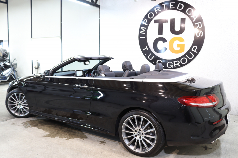 メルセデスベンツ Cクラス C180ｶﾌﾞﾘｵﾚ ｽﾎﾟｰﾂ ﾚｻﾞｰｴｸｽｸﾙｰｼﾌﾞ&ﾚｰﾀﾞｰｾｰﾌﾃｨPKG　ｷｰﾚｽｺﾞｰ 黒本革 赤幌 HDDﾅﾋﾞTV&ｷｬﾝｾﾗｰ  BT音楽 ﾊﾞｯｸｶﾒﾗ PTS DSRC LEDﾗｲﾄ AMGｴｱﾛ&19AW  ﾀﾞｲﾅﾐｯｸｾﾚｸﾄ 9AT　2年保証【期間限定在庫】