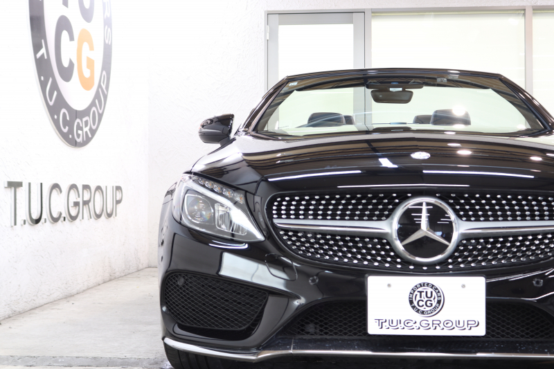 メルセデスベンツ Cクラス C180ｶﾌﾞﾘｵﾚ ｽﾎﾟｰﾂ ﾚｻﾞｰｴｸｽｸﾙｰｼﾌﾞ&ﾚｰﾀﾞｰｾｰﾌﾃｨPKG　ｷｰﾚｽｺﾞｰ 黒本革 赤幌 HDDﾅﾋﾞTV&ｷｬﾝｾﾗｰ  BT音楽 ﾊﾞｯｸｶﾒﾗ PTS DSRC LEDﾗｲﾄ AMGｴｱﾛ&19AW  ﾀﾞｲﾅﾐｯｸｾﾚｸﾄ 9AT　2年保証【期間限定在庫】