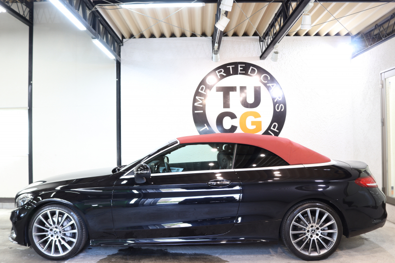 メルセデスベンツ Cクラス C180ｶﾌﾞﾘｵﾚ ｽﾎﾟｰﾂ ﾚｻﾞｰｴｸｽｸﾙｰｼﾌﾞ&ﾚｰﾀﾞｰｾｰﾌﾃｨPKG　ｷｰﾚｽｺﾞｰ 黒本革 赤幌 HDDﾅﾋﾞTV&ｷｬﾝｾﾗｰ  BT音楽 ﾊﾞｯｸｶﾒﾗ PTS DSRC LEDﾗｲﾄ AMGｴｱﾛ&19AW  ﾀﾞｲﾅﾐｯｸｾﾚｸﾄ 9AT　2年保証【期間限定在庫】