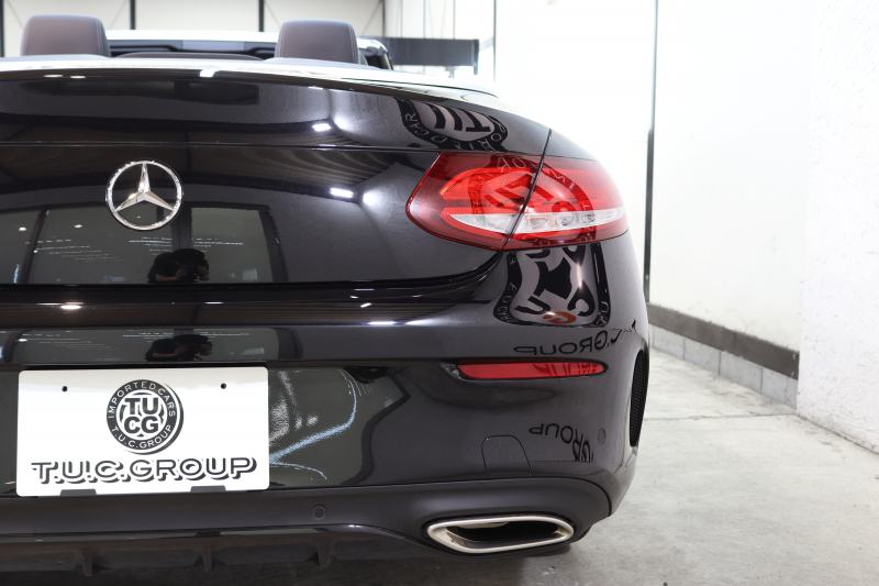 メルセデスベンツ Cクラス C180ｶﾌﾞﾘｵﾚ ｽﾎﾟｰﾂ ﾚｻﾞｰｴｸｽｸﾙｰｼﾌﾞ&ﾚｰﾀﾞｰｾｰﾌﾃｨPKG　ｷｰﾚｽｺﾞｰ 黒本革 赤幌 HDDﾅﾋﾞTV&ｷｬﾝｾﾗｰ  BT音楽 ﾊﾞｯｸｶﾒﾗ PTS DSRC LEDﾗｲﾄ AMGｴｱﾛ&19AW  ﾀﾞｲﾅﾐｯｸｾﾚｸﾄ 9AT　2年保証【期間限定在庫】