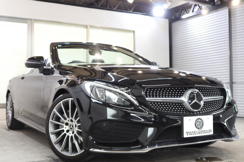 メルセデスベンツ Cクラス C180ｶﾌﾞﾘｵﾚ ｽﾎﾟｰﾂ ﾚｻﾞｰｴｸｽｸﾙｰｼﾌﾞ&ﾚｰﾀﾞｰｾｰﾌﾃｨPKG　ｷｰﾚｽｺﾞｰ 黒本革 赤幌 HDDﾅﾋﾞTV&ｷｬﾝｾﾗｰ  BT音楽 ﾊﾞｯｸｶﾒﾗ PTS DSRC LEDﾗｲﾄ AMGｴｱﾛ&19AW  ﾀﾞｲﾅﾐｯｸｾﾚｸﾄ 9AT　2年保証【期間限定在庫】