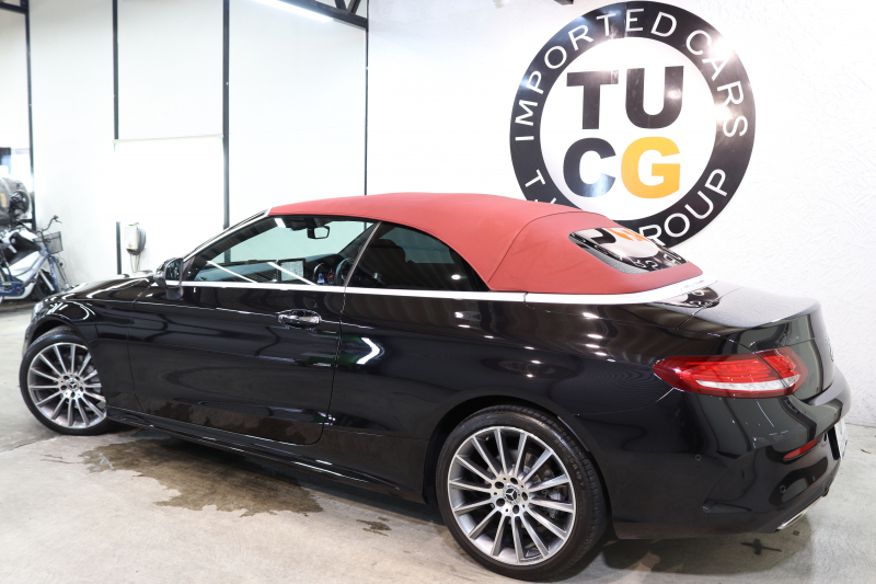 メルセデスベンツ Cクラス C180ｶﾌﾞﾘｵﾚ ｽﾎﾟｰﾂ ﾚｻﾞｰｴｸｽｸﾙｰｼﾌﾞ&ﾚｰﾀﾞｰｾｰﾌﾃｨPKG　ｷｰﾚｽｺﾞｰ 黒本革 赤幌 HDDﾅﾋﾞTV&ｷｬﾝｾﾗｰ  BT音楽 ﾊﾞｯｸｶﾒﾗ PTS DSRC LEDﾗｲﾄ AMGｴｱﾛ&19AW  ﾀﾞｲﾅﾐｯｸｾﾚｸﾄ 9AT　2年保証【期間限定在庫】