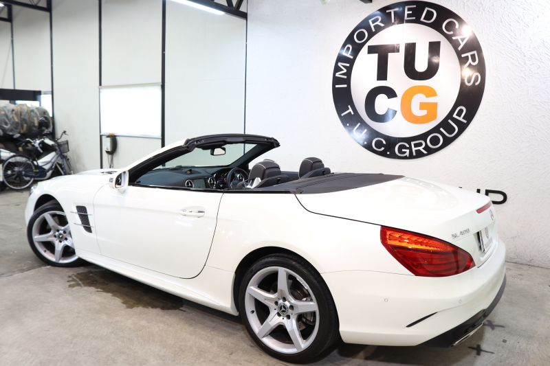 メルセデスベンツ SLクラス SL400 ﾚｰﾀﾞｰｾｰﾌﾃｨPKG　後期 ｷｰﾚｽｺﾞｰ 黒本革 ﾍﾞﾝﾁﾚｰﾀｰ ｴｱｽｶｰﾌ  HDDﾅﾋﾞTV ｽﾏﾎ連携  ﾊﾞｯｸｶﾒﾗ PTS LEDﾗｲﾄ AMGｴｱﾛ&19AW ABCｻｽ ﾌｯﾄﾄﾗﾝｸｵｰﾌﾟﾅｰ 9AT　2年保証【期間限定在庫】