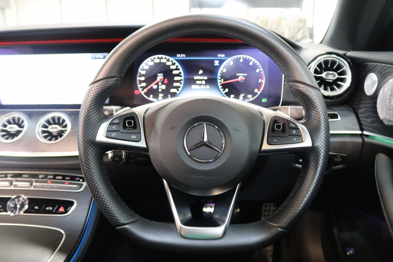 メルセデスベンツ Eクラス E300ｸｰﾍﾟ ｽﾎﾟｰﾂ ｴｸｽｸﾙｰｼﾌﾞ&ﾚｰﾀﾞｰｾｰﾌﾃｨPKG　ｷｰﾚｽｺﾞｰ 黒本革 ﾊﾟﾉﾗﾏSR ﾍｯﾄﾞｱｯﾌﾟD HDDﾅﾋﾞTV ｽﾏﾎ連携 ﾌﾞﾙﾒｽﾀｰ 360ｶﾒﾗ PTS 自動ﾄﾗﾝｸ LEDﾗｲﾄ AMGｴｱﾛ&19AW ﾀﾞｲﾅﾐｯｸｾﾚｸﾄ 9AT　2年保証