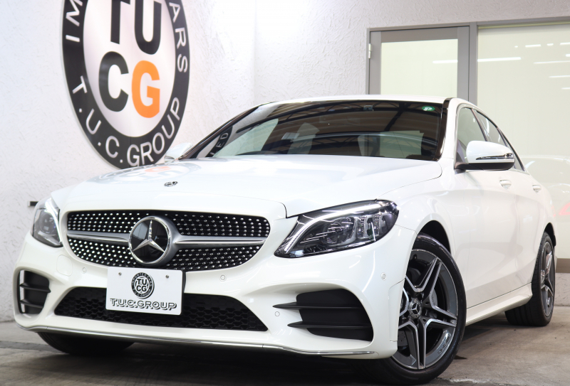 メルセデスベンツ Cクラス C220d AVG AMGﾗｲﾝ ﾚｰﾀﾞｰｾｰﾌﾃｨPKG　後期 MEｺﾈｸﾄ ｷｰﾚｽｺﾞｰ 黒革 HDDﾅﾋﾞTV ｽﾏﾎ連携 ﾊﾞｯｸｶﾒﾗ PTS LEDﾗｲﾄ AMGｴｱﾛ&18AW ﾀﾞｲﾅﾐｯｸS 9AT　2年保証