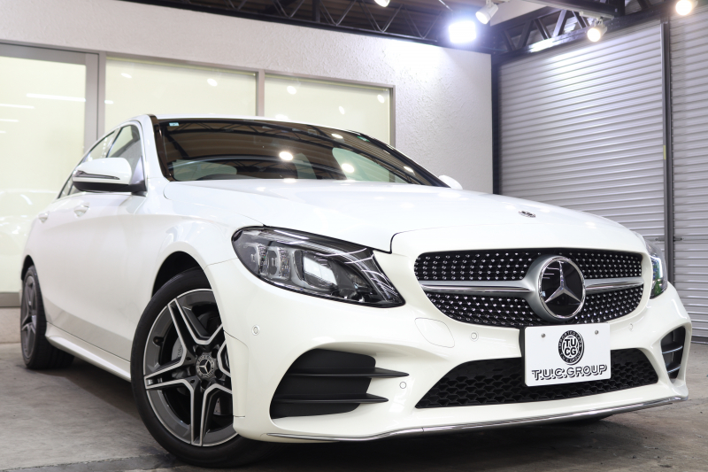 メルセデスベンツ Cクラス C220d AVG AMGﾗｲﾝ ﾚｰﾀﾞｰｾｰﾌﾃｨPKG　後期 MEｺﾈｸﾄ ｷｰﾚｽｺﾞｰ 黒革 HDDﾅﾋﾞTV ｽﾏﾎ連携 ﾊﾞｯｸｶﾒﾗ PTS LEDﾗｲﾄ AMGｴｱﾛ&18AW ﾀﾞｲﾅﾐｯｸS 9AT　2年保証