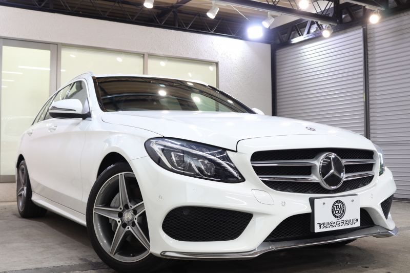 メルセデスベンツ Cクラス C200ｽﾃｰｼｮﾝﾜｺﾞﾝ ｽﾎﾟｰﾂ ﾚｰﾀﾞｰｾｰﾌﾃｨPKG　黒革 ﾍｯﾄﾞｱｯﾌﾟD HDDﾅﾋﾞTV&ｷｬﾝｾﾗｰ BT音楽 ﾊﾞｯｸｶﾒﾗ PTS LEDﾗｲﾄ 自動Rｹﾞｰﾄ AMGｴｱﾛ&18AW ﾀﾞｲﾅﾐｯｸS ｴｱｻｽ 7AT　2年保証