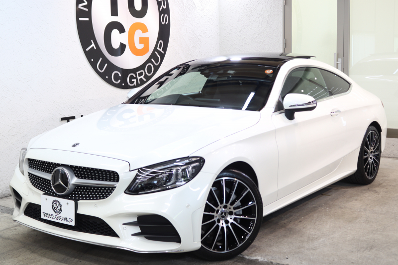 メルセデスベンツ Cクラス C180ｸｰﾍﾟ ｽﾎﾟｰﾂ ﾚｻﾞｰｴｸｽｸﾙｰｼﾌﾞ&ﾚｰﾀﾞｰｾｰﾌﾃｨPKG　後期 ｷｰﾚｽｺﾞｰ 黒本革 ﾊﾟﾉﾗﾏSR ﾍｯﾄﾞｱｯﾌﾟD HDDﾅﾋﾞTV ｽﾏﾎ連携 ﾊﾞｯｸｶﾒﾗ PTS LEDﾗｲﾄ AMGｴｱﾛ&19AW ﾀﾞｲﾅﾐｯｸS ｴｱｻｽ 9AT　2年保証