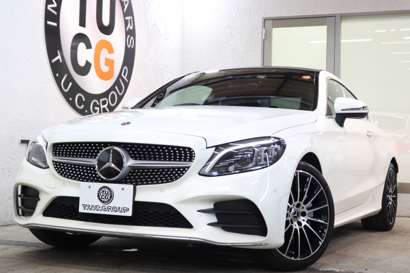 メルセデスベンツ Cクラス C180ｸｰﾍﾟ ｽﾎﾟｰﾂ ﾚｻﾞｰｴｸｽｸﾙｰｼﾌﾞ&ﾚｰﾀﾞｰｾｰﾌﾃｨPKG　後期 ｷｰﾚｽｺﾞｰ 黒本革 ﾊﾟﾉﾗﾏSR ﾍｯﾄﾞｱｯﾌﾟD HDDﾅﾋﾞTV ｽﾏﾎ連携 ﾊﾞｯｸｶﾒﾗ PTS LEDﾗｲﾄ AMGｴｱﾛ&19AW ﾀﾞｲﾅﾐｯｸS ｴｱｻｽ 9AT　2年保証