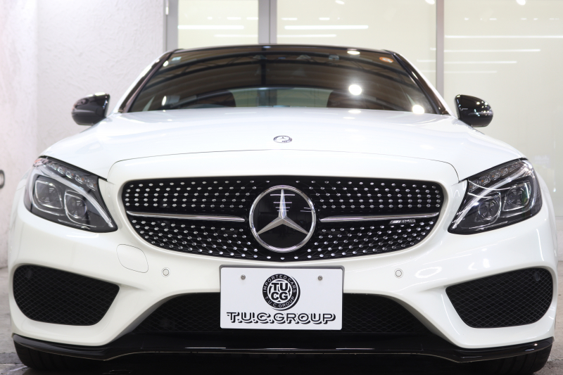 AMG Cクラス C43 4MATIC ｴｸｽｸﾙｰｼﾌﾞ&ﾚｰﾀﾞｰｾｰﾌﾃｨPKG　1ｵｰﾅｰ ｷｰﾚｽｺﾞｰ 赤本革 ﾊﾟﾉﾗﾏSR ﾍｯﾄﾞｱｯﾌﾟD HDDﾅﾋﾞTV BT音楽 ﾌﾞﾙﾒｽﾀｰ ﾊﾞｯｸｶﾒﾗ PTS LEDﾗｲﾄ 自動ﾄﾗﾝｸ ﾊﾝｽﾞﾌﾘｰA AMG専用装備&ﾁｭｰﾆﾝｸﾞﾀﾞｲﾅﾐｯｸS 9AT　2年保証