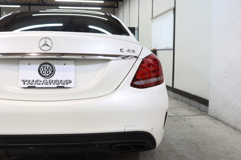 AMG Cクラス C43 4MATIC ｴｸｽｸﾙｰｼﾌﾞ&ﾚｰﾀﾞｰｾｰﾌﾃｨPKG　1ｵｰﾅｰ ｷｰﾚｽｺﾞｰ 赤本革 ﾊﾟﾉﾗﾏSR ﾍｯﾄﾞｱｯﾌﾟD HDDﾅﾋﾞTV BT音楽 ﾌﾞﾙﾒｽﾀｰ ﾊﾞｯｸｶﾒﾗ PTS LEDﾗｲﾄ 自動ﾄﾗﾝｸ ﾊﾝｽﾞﾌﾘｰA AMG専用装備&ﾁｭｰﾆﾝｸﾞﾀﾞｲﾅﾐｯｸS 9AT　2年保証