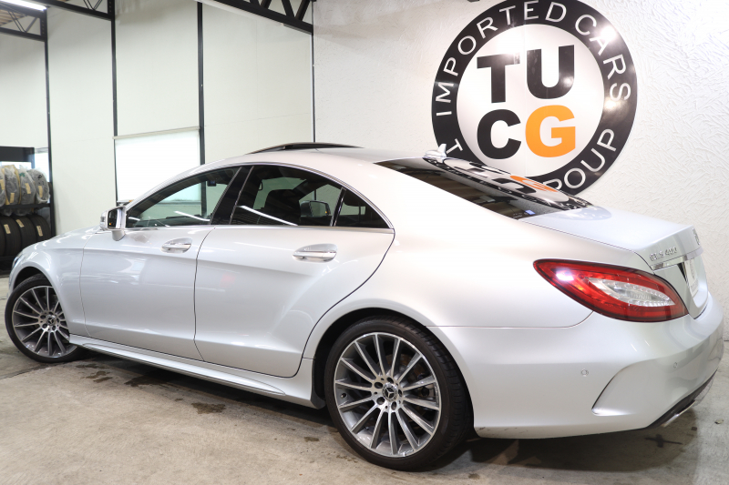 メルセデスベンツ CLS CLS400 AMGﾗｲﾝ ﾚｰﾀﾞｰｾｰﾌﾃｨPKG　後期 ｷｰﾚｽｺﾞｰ 黒本革 SR HDDﾅﾋﾞTV BT音楽 360ｶﾒﾗ PTS LEDﾗｲﾄ 自動ﾄﾗﾝｸ AMGｴｱﾛ&19AW ｴｱｻｽ 7AT　2年保証