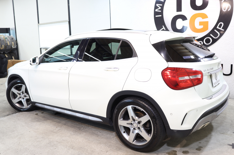 メルセデスベンツ GLA GLA250 4MATIC ｽﾎﾟｰﾂ ﾚｰﾀﾞｰｾｰﾌﾃｨPKG　中期 ｷｰﾚｽｺﾞｰ ﾚｻﾞｰDINAMICAｼｰﾄ ﾊﾟﾉﾗﾏSR HDDﾅﾋﾞTV BT音楽 ﾊﾞｯｸｶﾒﾗ PTS ｷｾﾉﾝﾗｲﾄ 自動Rｹﾞｰﾄ AMGｴｱﾛ&18AW 7AT　2年保証