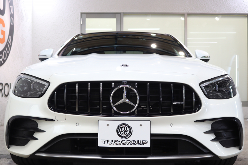 AMG Eクラス E53 4MATIC+ ｴｸｽｸﾙｰｼﾌﾞ&ﾚｰﾀﾞｰｾｰﾌﾃｨPKG　ISG搭載 後期 ｷｰﾚｽｺﾞｰ 黒本革 ﾍﾞﾝﾁﾚｰﾀｰ ﾊﾟﾉﾗﾏSR ﾍｯﾄﾞｱｯﾌﾟD MBUXﾅﾋﾞTV&ARﾅﾋﾞ ｽﾏﾎ連携 ﾌﾞﾙﾒｽﾀｰ 360ｶﾒﾗ PTS LEDﾗｲﾄ 自動ﾄﾗﾝｸ AMG専用装備&ﾁｭｰﾆﾝｸﾞ ﾜｲﾔﾚｽ充電 9AT　2年保証