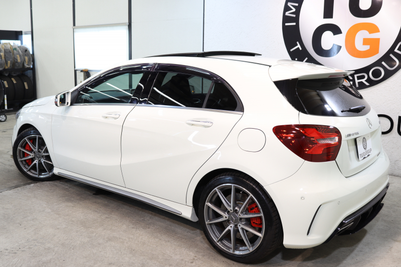 AMG Aクラス A45 4MATIC AMGｱﾄﾞﾊﾞﾝｽﾄﾞ&ﾚｰﾀﾞｰｾｰﾌﾃｨPKG　後期 ｷｰﾚｽｺﾞｰ 黒本革 ｼｰﾄﾋｰﾀｰ HDDﾅﾋﾞTV BT音楽 ﾊﾞｯｸｶﾒﾗ PTS LEDﾗｲﾄ ﾊﾟﾅﾒﾘｶｰﾅｸﾞﾘﾙ AMG強化ﾌﾞﾚｰｷ AMG専用装備&ﾁｭｰﾆﾝｸﾞ ﾀﾞｲﾅﾐｯｸｾﾚｸﾄ 7AT ECO　2年保証