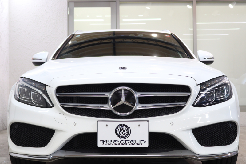 メルセデスベンツ Cクラス C200ｽﾃｰｼｮﾝﾜｺﾞﾝ ｽﾎﾟｰﾂ 本革仕様 ﾚｰﾀﾞｰｾｰﾌﾃｨPKG　ｷｰﾚｽｺﾞｰ 黒本革 HDDﾅﾋﾞTV BT音楽 ﾊﾞｯｸｶﾒﾗ PTS LEDﾗｲﾄ ﾊﾝｽﾞﾌﾘｰA AMGｴｱﾛ&18AW ｴｱｻｽ 7AT　2年保証