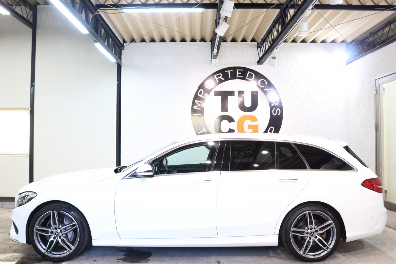 メルセデスベンツ Cクラス C200ｽﾃｰｼｮﾝﾜｺﾞﾝ ｽﾎﾟｰﾂ 本革仕様 ﾚｰﾀﾞｰｾｰﾌﾃｨPKG　ｷｰﾚｽｺﾞｰ 黒本革 HDDﾅﾋﾞTV BT音楽 ﾊﾞｯｸｶﾒﾗ PTS LEDﾗｲﾄ ﾊﾝｽﾞﾌﾘｰA AMGｴｱﾛ&18AW ｴｱｻｽ 7AT　2年保証