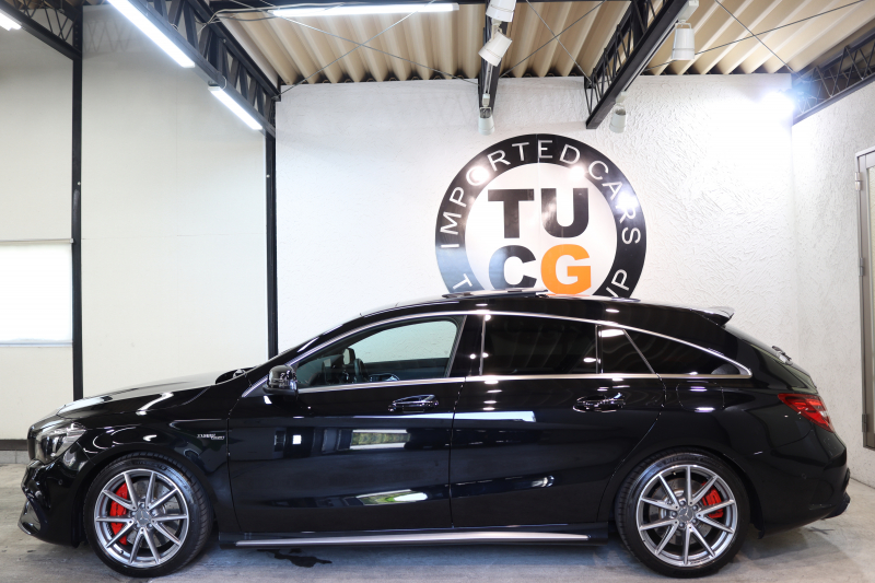 AMG CLAクラス CLA45 ｼｭｰﾃｨﾝｸﾞﾌﾞﾚｰｸ 4MATIC AMGｱﾄﾞﾊﾞﾝｽﾄ&ﾍﾞｰｼｯｸ&ﾚｰﾀﾞｰｾｰﾌﾃｨPKG　後期 ｷｰﾚｽｺﾞｰ 黒本革 ﾊﾟﾉﾗﾏSR HDDﾅﾋﾞTV ｽﾏﾎ連携 harman/kardon ﾊﾞｯｸｶﾒﾗ PTS LED-H/L ﾊﾝｽﾞﾌﾘｰA AMGｴｱﾛ&18AW AMG強化ﾌﾞﾚｰｷ　2年保証