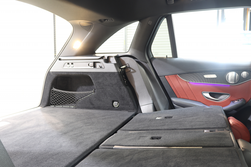 AMG GLC GLC43 4MATIC ﾚｻﾞｰｴｸｽｸﾙｰｼﾌﾞ&ﾚｰﾀﾞｰｾｰﾌﾃｨPKG　後期 1ｵｰﾅｰ MEｺﾈｸﾄ ｷｰﾚｽｺﾞｰ 黒/赤本革 全席ｼｰﾄﾋｰﾀｰ HUD MBUXﾅﾋﾞTV BT音楽 ﾌﾞﾙﾒｽﾀｰ 360ｶﾒﾗ PTS DSRC ﾊﾝｽﾞﾌﾘｰA AMGｴｱﾛ&20AW AMGﾗｲﾄﾞｺﾝﾄﾛｰﾙ+ｴｱｻｽ 9AT　2年保証