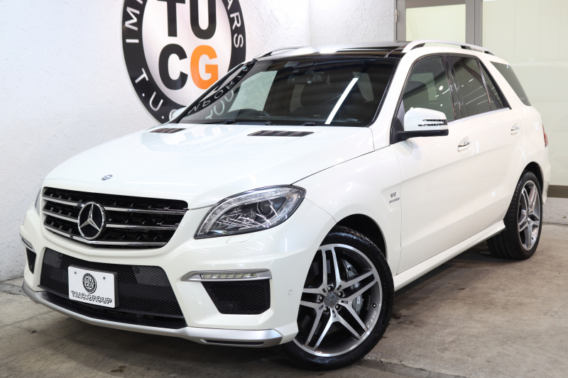 AMG Mクラス ML63 AMG　ｷｰﾚｽｺﾞｰ 黒本革 ﾊﾟﾉﾗﾏSR HDDﾅﾋﾞTV&ｷｬﾝｾﾗｰ BT音楽 harman/kardon ｻｲﾄﾞ&ﾊﾞｯｸｶﾒﾗ PTS ｷｾﾉﾝﾗｲﾄ AMG専用装備&ﾁｭｰﾆﾝｸﾞ 7AT　2年保証