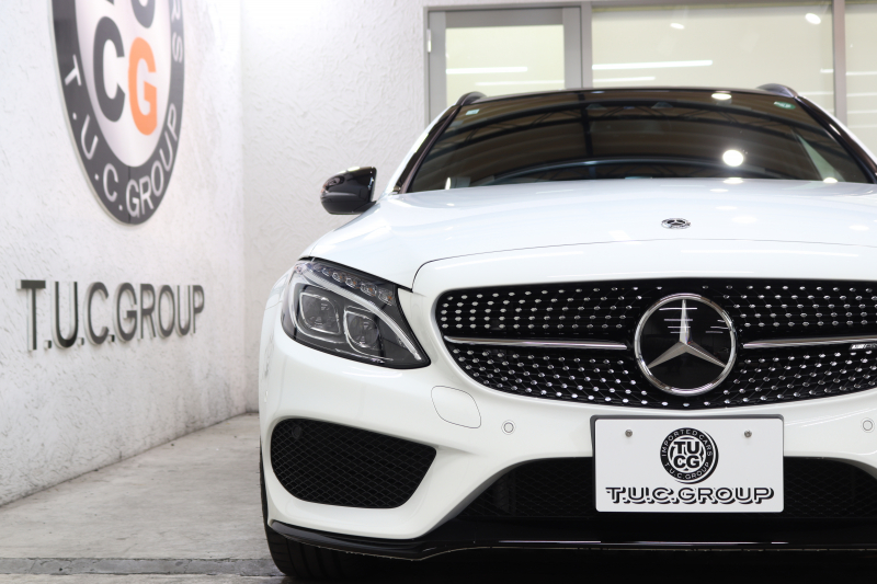 AMG Cクラス C43ｽﾃｰｼｮﾝﾜｺﾞﾝ 4MATIC ﾚｰﾀﾞｰｾｰﾌﾃｨPKG　中期 ｷｰﾚｽｺﾞｰ 黒本革 ﾊﾟﾉﾗﾏSR ﾍｯﾄﾞｱｯﾌﾟD HDDﾅﾋﾞTV BT音楽 ﾌﾞﾙﾒｽﾀｰ ﾊﾞｯｸｶﾒﾗ PTS LEDﾗｲﾄ 自動Rｹﾞｰﾄ ﾌｯﾄﾄﾗﾝｸOP AMG専用装備&ﾁｭｰﾆﾝｸﾞ 9AT　2年保証