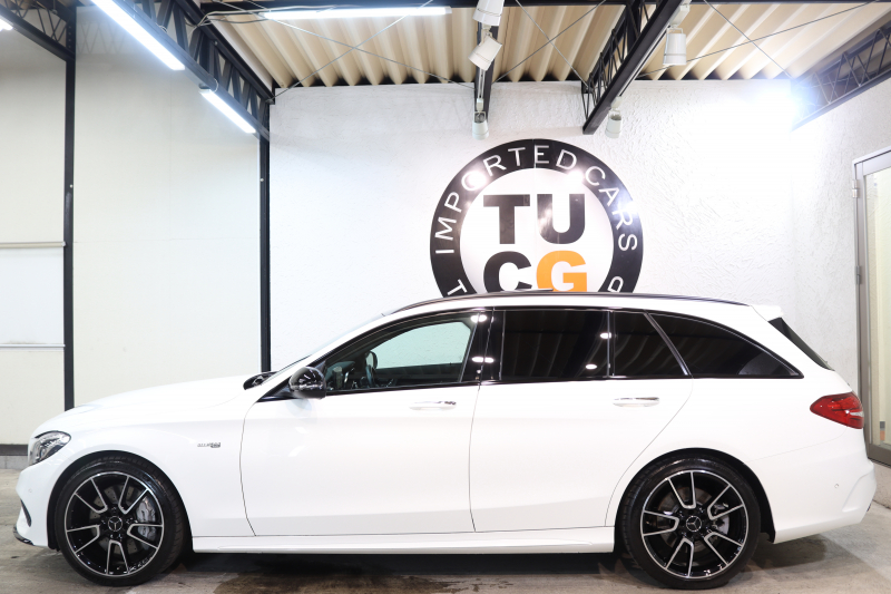 AMG Cクラス C43ｽﾃｰｼｮﾝﾜｺﾞﾝ 4MATIC ﾚｰﾀﾞｰｾｰﾌﾃｨPKG　中期 ｷｰﾚｽｺﾞｰ 黒本革 ﾊﾟﾉﾗﾏSR ﾍｯﾄﾞｱｯﾌﾟD HDDﾅﾋﾞTV BT音楽 ﾌﾞﾙﾒｽﾀｰ ﾊﾞｯｸｶﾒﾗ PTS LEDﾗｲﾄ 自動Rｹﾞｰﾄ ﾌｯﾄﾄﾗﾝｸOP AMG専用装備&ﾁｭｰﾆﾝｸﾞ 9AT　2年保証