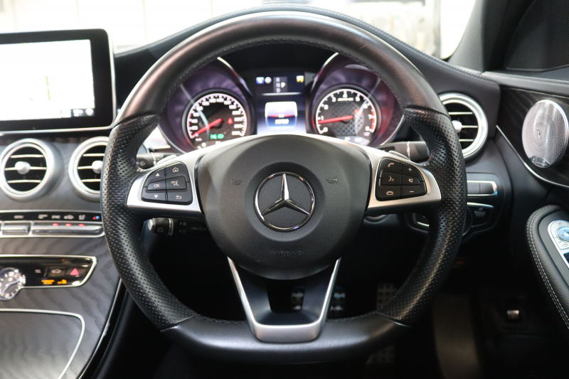 AMG Cクラス C43ｽﾃｰｼｮﾝﾜｺﾞﾝ 4MATIC ﾚｰﾀﾞｰｾｰﾌﾃｨPKG　中期 ｷｰﾚｽｺﾞｰ 黒本革 ﾊﾟﾉﾗﾏSR ﾍｯﾄﾞｱｯﾌﾟD HDDﾅﾋﾞTV BT音楽 ﾌﾞﾙﾒｽﾀｰ ﾊﾞｯｸｶﾒﾗ PTS LEDﾗｲﾄ 自動Rｹﾞｰﾄ ﾌｯﾄﾄﾗﾝｸOP AMG専用装備&ﾁｭｰﾆﾝｸﾞ 9AT　2年保証