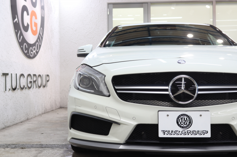 AMG Aクラス A45 4MATIC AMGｱﾄﾞﾊﾞﾝｽﾄ&ﾚｰﾀﾞｰｾｰﾌﾃｨPKG　黒本革 HDDﾅﾋﾞTV BT音楽 harman/kardon ﾊﾞｯｸｶﾒﾗ PTS ｷｾﾉﾝﾗｲﾄ AMG専用装備&ﾁｭｰﾆﾝｸﾞ 7AT　2年保証