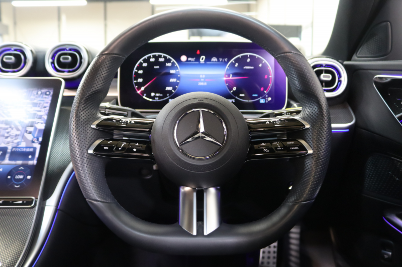 メルセデスベンツ Cクラス C220d AVG AMGﾗｲﾝ ﾚｻﾞｰｴｸｽｸﾙｰｼﾌﾞﾍﾞｰｼｯｸ&ﾚｰﾀﾞｰｾｰﾌﾃｨPKG　ISG搭載 ｷｰﾚｽｺﾞｰ 黒本革 ﾊﾟﾉﾗﾏSR ﾍｯﾄﾞｱｯﾌﾟD MBUXﾅﾋﾞTV&ARﾅﾋﾞ ｽﾏﾎ連携 360ｶﾒﾗ PTS LEDﾗｲﾄ 自動ﾄﾗﾝｸ AMGｴｱﾛ&18AW Rｱｸｽﾙｽﾃｱﾘﾝｸﾞ 9AT　2年保証