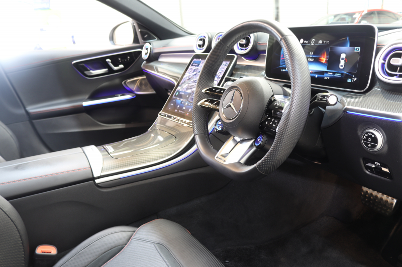 AMG Cクラス C43 4MATIC ﾚｰﾀﾞｰｾｰﾌﾃｨPKG　BSG搭載 ｷｰﾚｽｺﾞｰ 黒本革 ﾍﾞﾝﾁﾚｰﾀｰ ﾊﾟﾉﾗﾏSR ﾍｯﾄﾞｱｯﾌﾟD MBUXﾅﾋﾞTV&ARﾅﾋﾞ ｽﾏﾎ連携 ﾌﾞﾙﾒｽﾀｰ 360ｶﾒﾗ PTS LEDﾗｲﾄ 自動ﾄﾗﾝｸ AMG専用装備&ﾁｭｰﾆﾝｸﾞ Rｱｸｽﾙｽﾃｱﾘﾝｸﾞ 9AT　2年保証