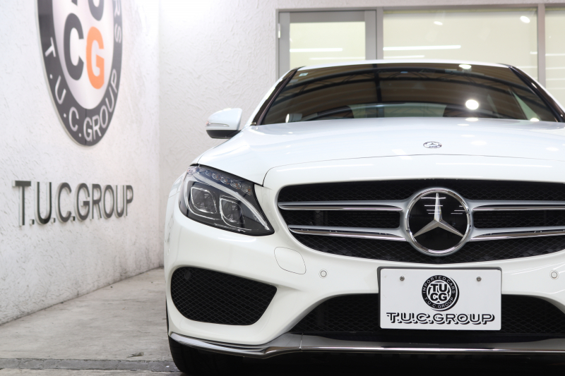 メルセデスベンツ Cクラス C250ｽﾎﾟｰﾂ ﾚｻﾞｰｴｸｽｸﾙｰｼﾌﾞ&ﾚｰﾀﾞｰｾｰﾌﾃｨPKG　ｷｰﾚｽｺﾞｰ 赤本革 ﾍｯﾄﾞｱｯﾌﾟD HDDﾅﾋﾞTV BT音楽 ﾌﾞﾙﾒｽﾀｰ ﾊﾞｯｸｶﾒﾗ PTS LEDﾗｲﾄ 自動ﾄﾗﾝｸ ﾊﾝｽﾞﾌﾘｰA AMGｴｱﾛ&19AW ｴｱｻｽ 7AT　2年保証