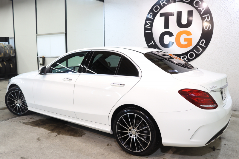 メルセデスベンツ Cクラス C250ｽﾎﾟｰﾂ ﾚｻﾞｰｴｸｽｸﾙｰｼﾌﾞ&ﾚｰﾀﾞｰｾｰﾌﾃｨPKG　ｷｰﾚｽｺﾞｰ 赤本革 ﾍｯﾄﾞｱｯﾌﾟD HDDﾅﾋﾞTV BT音楽 ﾌﾞﾙﾒｽﾀｰ ﾊﾞｯｸｶﾒﾗ PTS LEDﾗｲﾄ 自動ﾄﾗﾝｸ ﾊﾝｽﾞﾌﾘｰA AMGｴｱﾛ&19AW ｴｱｻｽ 7AT　2年保証