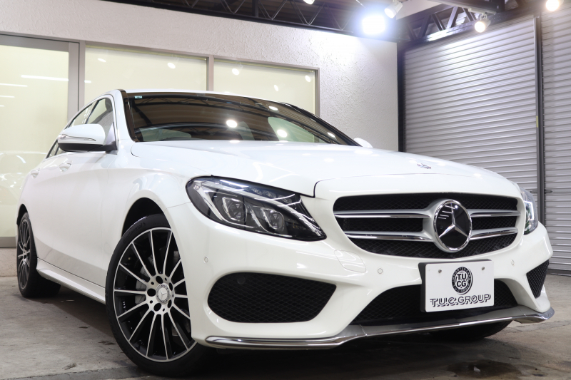 メルセデスベンツ Cクラス C250ｽﾎﾟｰﾂ ﾚｻﾞｰｴｸｽｸﾙｰｼﾌﾞ&ﾚｰﾀﾞｰｾｰﾌﾃｨPKG　ｷｰﾚｽｺﾞｰ 赤本革 ﾍｯﾄﾞｱｯﾌﾟD HDDﾅﾋﾞTV BT音楽 ﾌﾞﾙﾒｽﾀｰ ﾊﾞｯｸｶﾒﾗ PTS LEDﾗｲﾄ 自動ﾄﾗﾝｸ ﾊﾝｽﾞﾌﾘｰA AMGｴｱﾛ&19AW ｴｱｻｽ 7AT　2年保証