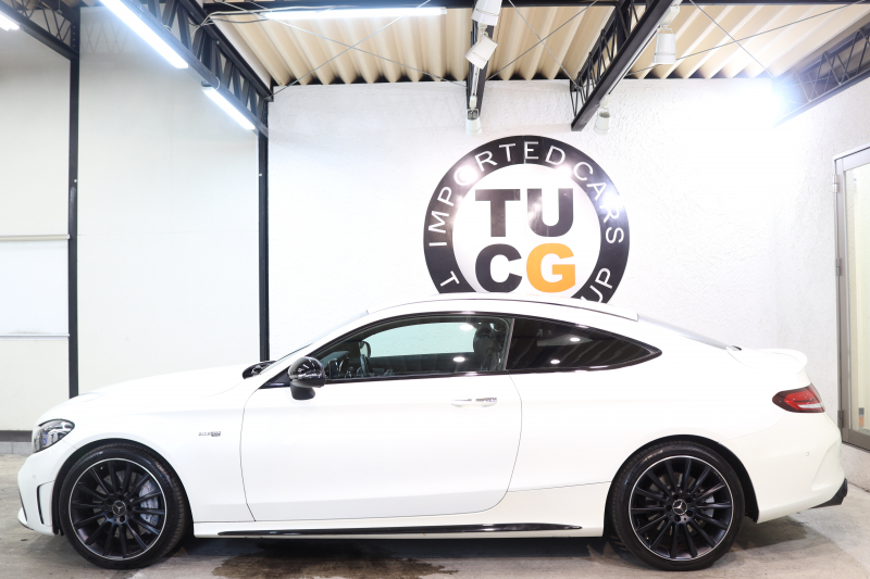 AMG Cクラス C43 4MATIC ｸｰﾍﾟ ﾚｰﾀﾞｰｾｰﾌﾃｨPKG　後期 ｷｰﾚｽｺﾞｰ 黒本革 ﾍｯﾄﾞｱｯﾌﾟD HDDﾅﾋﾞTV ｽﾏﾎ連携 ﾌﾞﾙﾒｽﾀｰ ﾊﾞｯｸｶﾒﾗ PTS LEDﾗｲﾄ 自動ﾄﾗﾝｸ ﾊﾝｽﾞﾌﾘｰA AMG専用装備&ﾁｭｰﾆﾝｸﾞﾀﾞｲﾅﾐｯｸS 9AT　2年保証