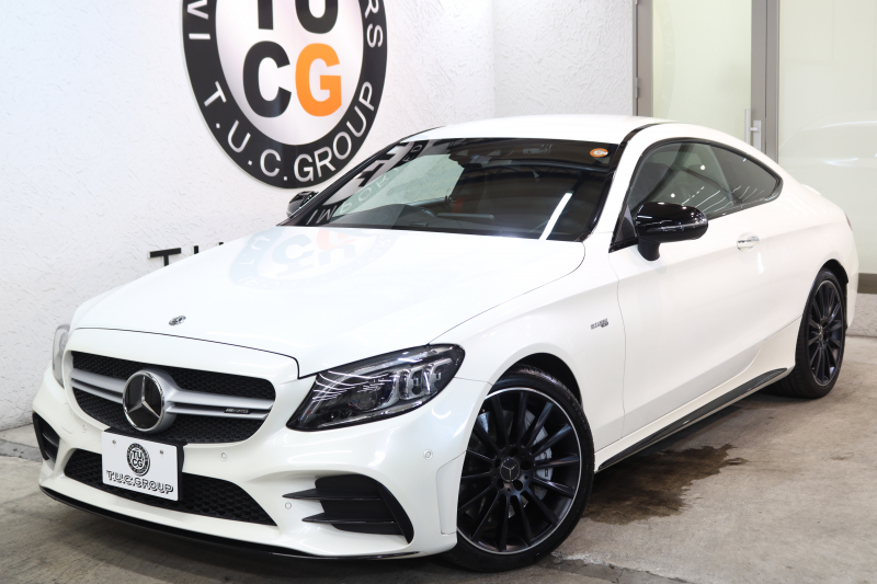 AMG Cクラス C43 4MATIC ｸｰﾍﾟ ﾚｰﾀﾞｰｾｰﾌﾃｨPKG　後期 ｷｰﾚｽｺﾞｰ 黒本革 ﾍｯﾄﾞｱｯﾌﾟD HDDﾅﾋﾞTV ｽﾏﾎ連携 ﾌﾞﾙﾒｽﾀｰ ﾊﾞｯｸｶﾒﾗ PTS LEDﾗｲﾄ 自動ﾄﾗﾝｸ ﾊﾝｽﾞﾌﾘｰA AMG専用装備&ﾁｭｰﾆﾝｸﾞﾀﾞｲﾅﾐｯｸS 9AT　2年保証