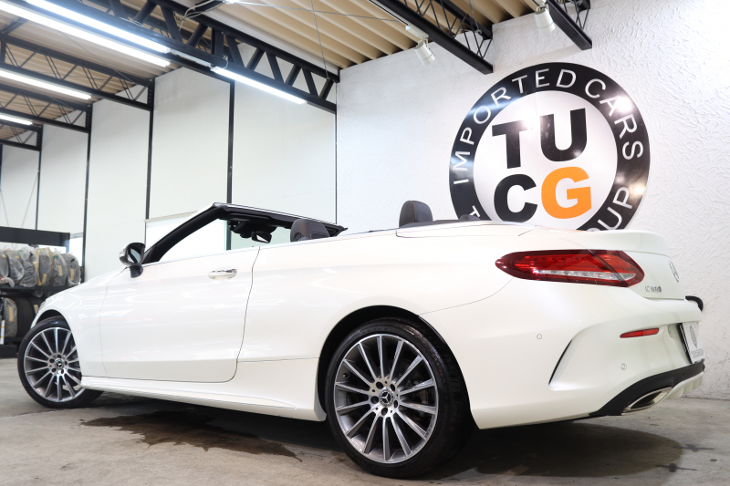 メルセデスベンツ Cクラス C180ｶﾌﾞﾘｵﾚ ｽﾎﾟｰﾂ ﾚｻﾞｰｴｸｽｸﾙｰｼﾌﾞ&ﾚｰﾀﾞｰｾｰﾌﾃｨPKG　ｷｰﾚｽｺﾞｰ 黒本革 ｴｱｽｶｰﾌ ﾍｯﾄﾞｱｯﾌﾟD HDDﾅﾋﾞTV BT音楽 ﾊﾞｯｸｶﾒﾗ PTS LEDﾗｲﾄ AMGｴｱﾛ&19AW ﾀﾞｲﾅﾐｯｸS 黒幌 9AT　2年保証