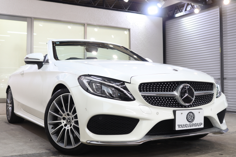 メルセデスベンツ Cクラス C180ｶﾌﾞﾘｵﾚ ｽﾎﾟｰﾂ ﾚｻﾞｰｴｸｽｸﾙｰｼﾌﾞ&ﾚｰﾀﾞｰｾｰﾌﾃｨPKG　ｷｰﾚｽｺﾞｰ 黒本革 ｴｱｽｶｰﾌ ﾍｯﾄﾞｱｯﾌﾟD HDDﾅﾋﾞTV BT音楽 ﾊﾞｯｸｶﾒﾗ PTS LEDﾗｲﾄ AMGｴｱﾛ&19AW ﾀﾞｲﾅﾐｯｸS 黒幌 9AT　2年保証