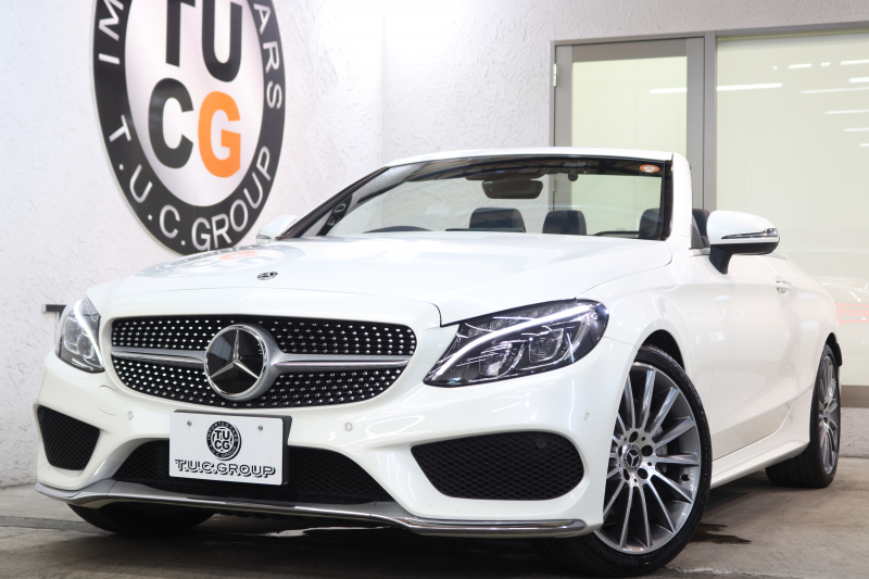 メルセデスベンツ Cクラス C180ｶﾌﾞﾘｵﾚ ｽﾎﾟｰﾂ ﾚｻﾞｰｴｸｽｸﾙｰｼﾌﾞ&ﾚｰﾀﾞｰｾｰﾌﾃｨPKG　ｷｰﾚｽｺﾞｰ 黒本革 ｴｱｽｶｰﾌ ﾍｯﾄﾞｱｯﾌﾟD HDDﾅﾋﾞTV BT音楽 ﾊﾞｯｸｶﾒﾗ PTS LEDﾗｲﾄ AMGｴｱﾛ&19AW ﾀﾞｲﾅﾐｯｸS 黒幌 9AT　2年保証