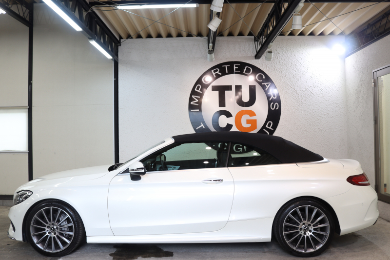 メルセデスベンツ Cクラス C180ｶﾌﾞﾘｵﾚ ｽﾎﾟｰﾂ ﾚｻﾞｰｴｸｽｸﾙｰｼﾌﾞ&ﾚｰﾀﾞｰｾｰﾌﾃｨPKG　ｷｰﾚｽｺﾞｰ 黒本革 ｴｱｽｶｰﾌ ﾍｯﾄﾞｱｯﾌﾟD HDDﾅﾋﾞTV BT音楽 ﾊﾞｯｸｶﾒﾗ PTS LEDﾗｲﾄ AMGｴｱﾛ&19AW ﾀﾞｲﾅﾐｯｸS 黒幌 9AT　2年保証