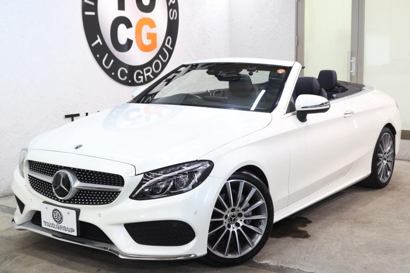 メルセデスベンツ Cクラス C180ｶﾌﾞﾘｵﾚ ｽﾎﾟｰﾂ ﾚｻﾞｰｴｸｽｸﾙｰｼﾌﾞ&ﾚｰﾀﾞｰｾｰﾌﾃｨPKG　ｷｰﾚｽｺﾞｰ 黒本革 ｴｱｽｶｰﾌ ﾍｯﾄﾞｱｯﾌﾟD HDDﾅﾋﾞTV BT音楽 ﾊﾞｯｸｶﾒﾗ PTS LEDﾗｲﾄ AMGｴｱﾛ&19AW ﾀﾞｲﾅﾐｯｸS 黒幌 9AT　2年保証