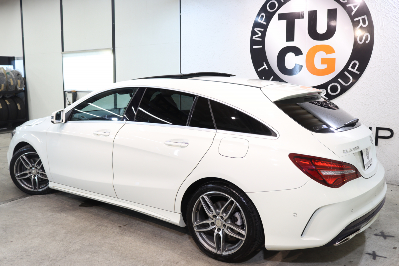 メルセデスベンツ CLAクラス CLA180ｼｭｰﾃｨﾝｸﾞﾌﾞﾚｰｸ ｽﾎﾟｰﾂ AMGﾚｻﾞｰｴｸｽｸﾙｰｼﾌﾞ&ﾚｰﾀﾞｰｾｰﾌﾃｨPKG　後期 ｷｰﾚｽｺﾞｰ 黒本革 ﾊﾟﾉﾗﾏSR HDDﾅﾋﾞTV ｽﾏﾎ連携 harman/kardon ﾊﾞｯｸｶﾒﾗ PTS LEDﾗｲﾄ 自動Rｹﾞｰﾄ ﾊﾝｽﾞﾌﾘｰA AMGｴｱﾛ&18AW　2年保証