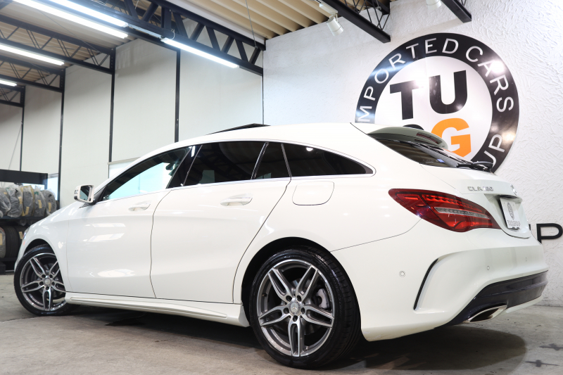 メルセデスベンツ CLAクラス CLA180ｼｭｰﾃｨﾝｸﾞﾌﾞﾚｰｸ ｽﾎﾟｰﾂ AMGﾚｻﾞｰｴｸｽｸﾙｰｼﾌﾞ&ﾚｰﾀﾞｰｾｰﾌﾃｨPKG　後期 ｷｰﾚｽｺﾞｰ 黒本革 ﾊﾟﾉﾗﾏSR HDDﾅﾋﾞTV ｽﾏﾎ連携 harman/kardon ﾊﾞｯｸｶﾒﾗ PTS LEDﾗｲﾄ 自動Rｹﾞｰﾄ ﾊﾝｽﾞﾌﾘｰA AMGｴｱﾛ&18AW　2年保証